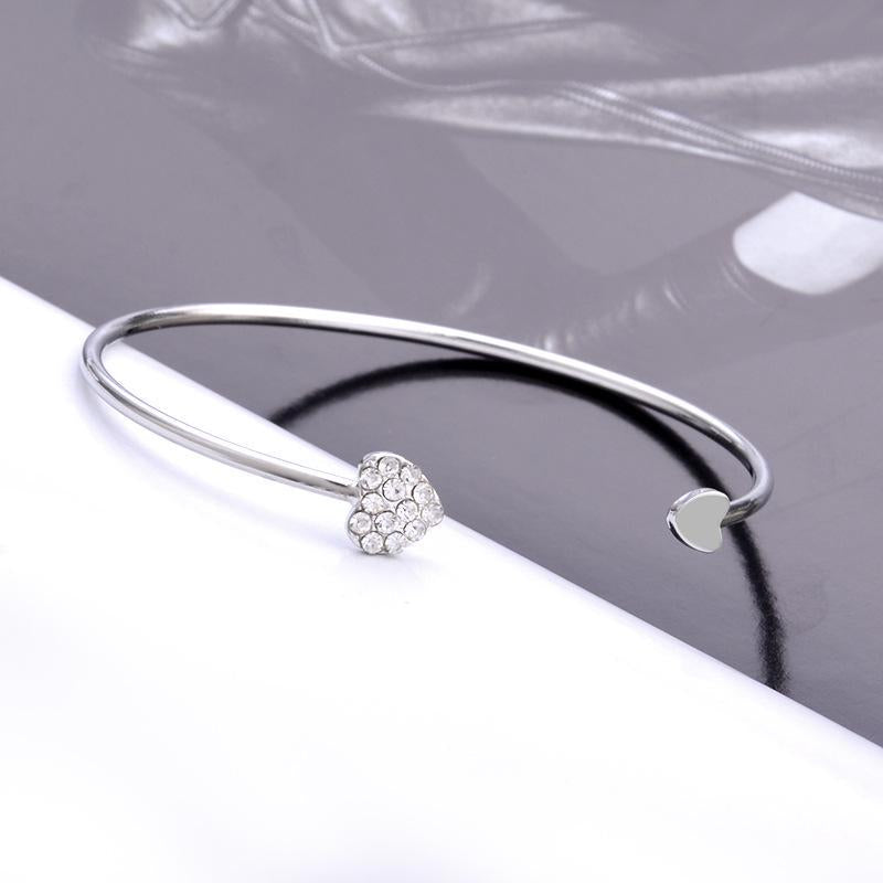 Heart-Chic Cuff Bracelet