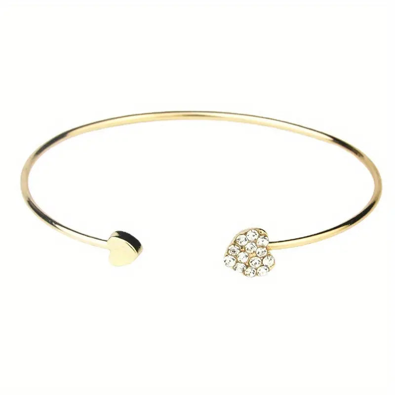 Heart-Chic Cuff Bracelet