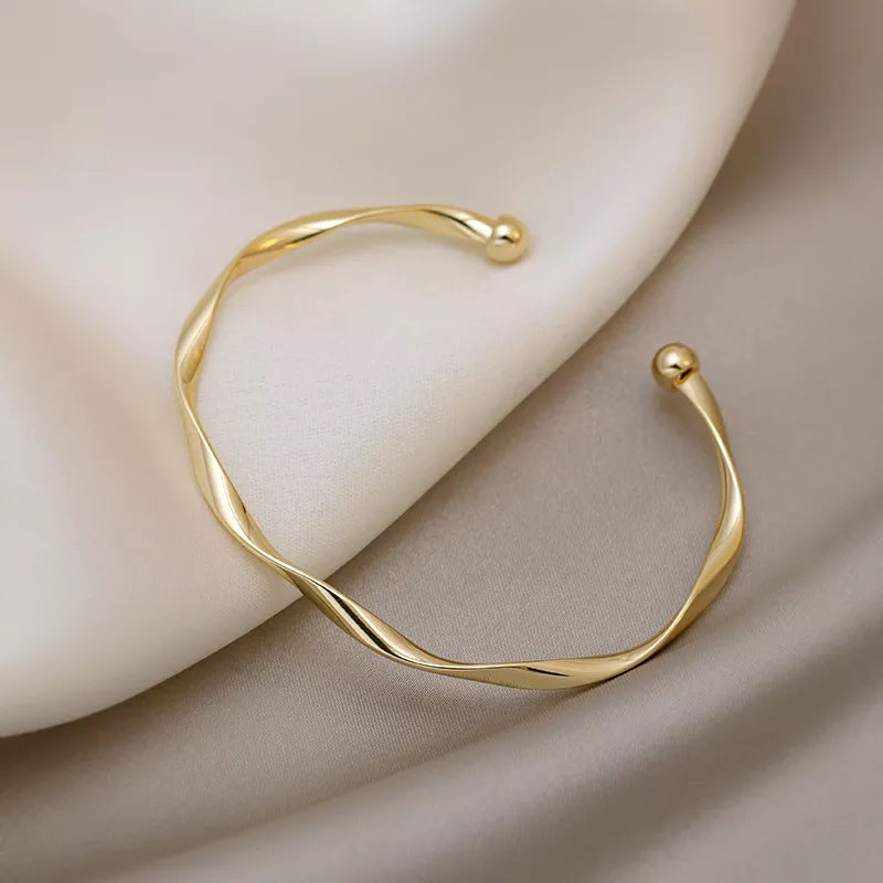 Twirl-Chic Cuff Bracelet