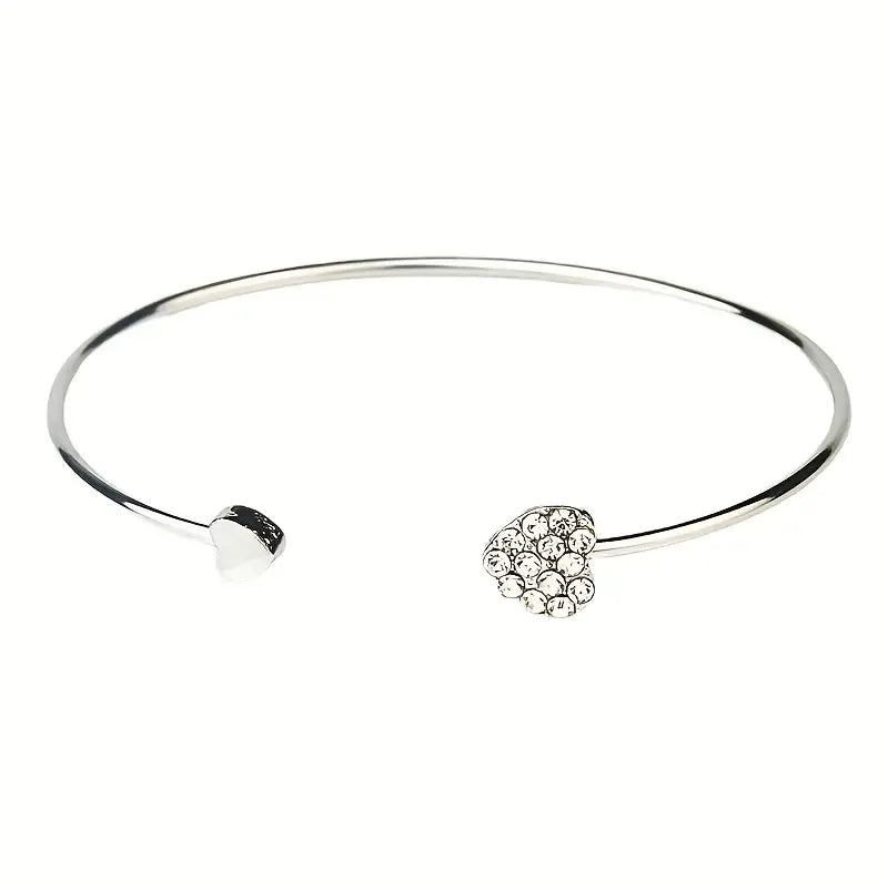 Heart-Chic Cuff Bracelet