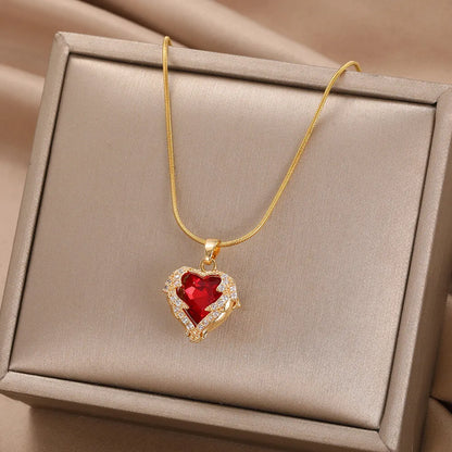 Ruby-Zircon Locket