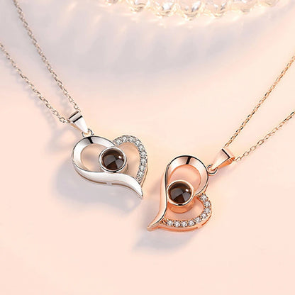 Timeless-Rose Gift Box With Love-Projection Pendant